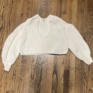 Free People Cropped Sweater